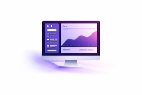 Website monitor illustration